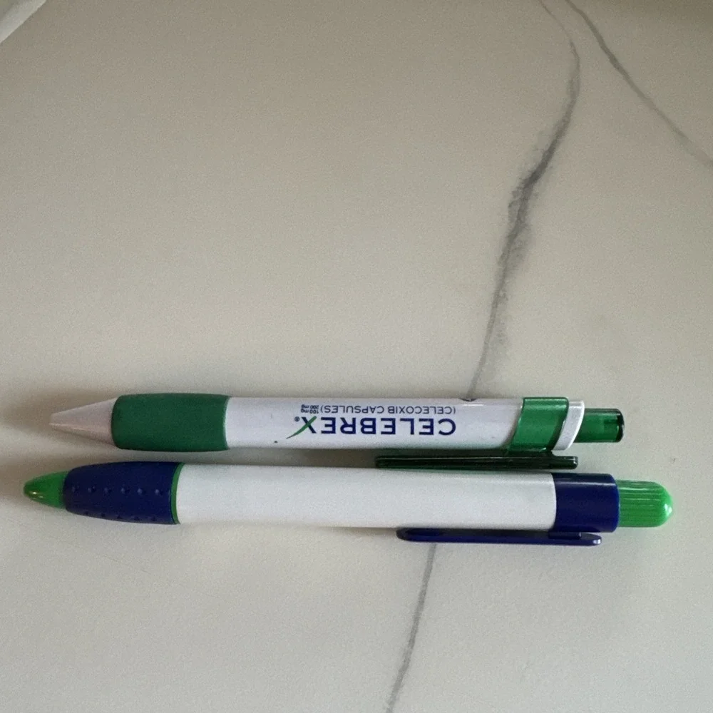 Lot of 2 CELEBREX‎ Pharmaceutical Drug Rep Promotional Retractable Ballpoint Pen
